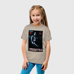 Футболка хлопковая детская Terminator JD, цвет: миндальный — фото 2