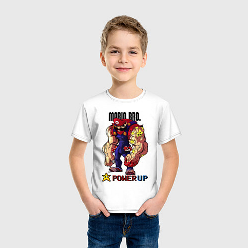 Детская футболка Big Mario / Белый – фото 3