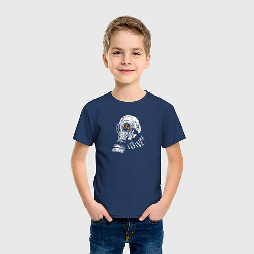 Детская футболка Atomic Heart: Поражающий фактор / Тёмно-синий – фото 3