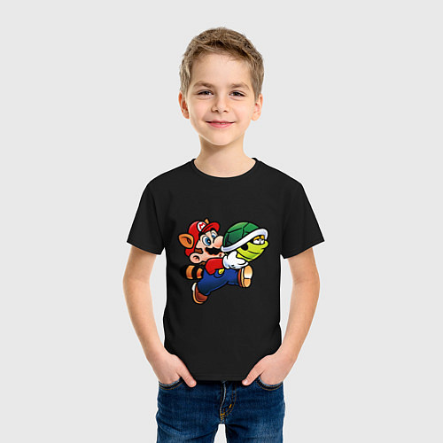 Детская футболка MarioTurtles / Черный – фото 3