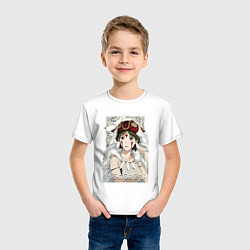 Футболка хлопковая детская Princеss mononoke, цвет: белый — фото 2