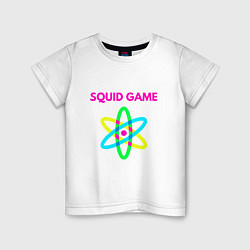 Футболка хлопковая детская Squid Game Atom, цвет: белый