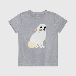 Футболка хлопковая детская Шкодливый Чихуахуа, цвет: меланж