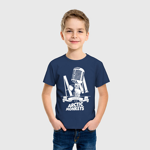 Детская футболка Arctic Monkeys, рок / Тёмно-синий – фото 3