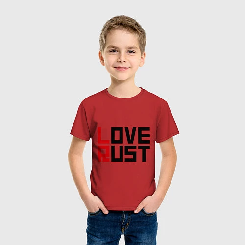 Детская футболка Love Rust / Красный – фото 3
