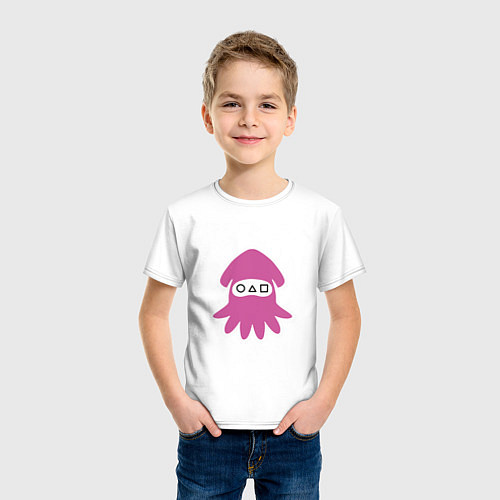 Детская футболка Squid Pink / Белый – фото 3