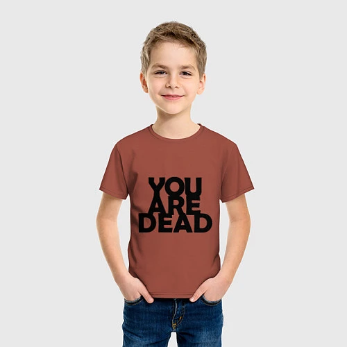 Детская футболка DayZ: You are Dead / Кирпичный – фото 3