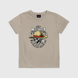 Футболка хлопковая детская MUGIWARA ONE PIECE ВАН ПИС, цвет: миндальный