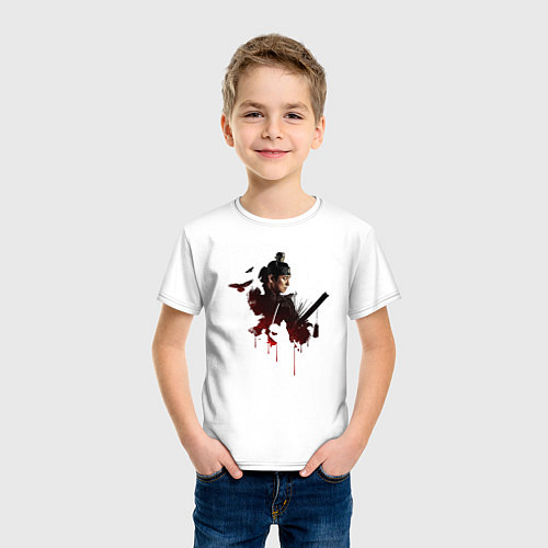 Детская футболка Самурай Королевства / Белый – фото 3