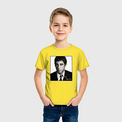 Футболка хлопковая детская Аль Пачино Al Pacino, цвет: желтый — фото 2