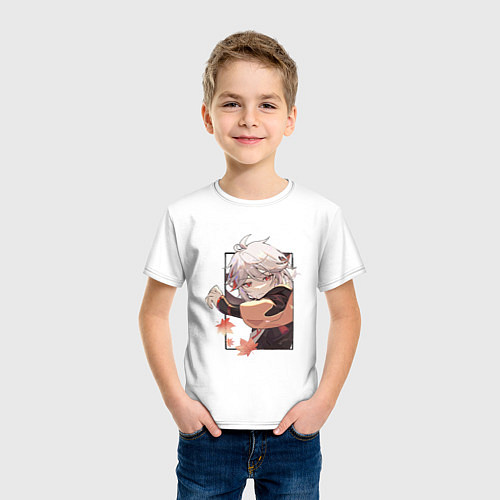 Детская футболка Кадзуха в деле / Белый – фото 3
