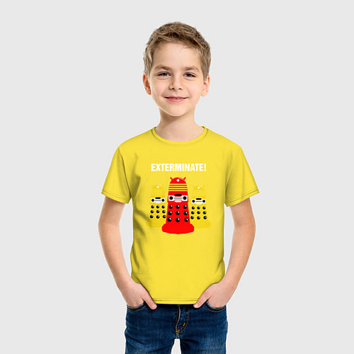 Детская футболка Далеки / Желтый – фото 3