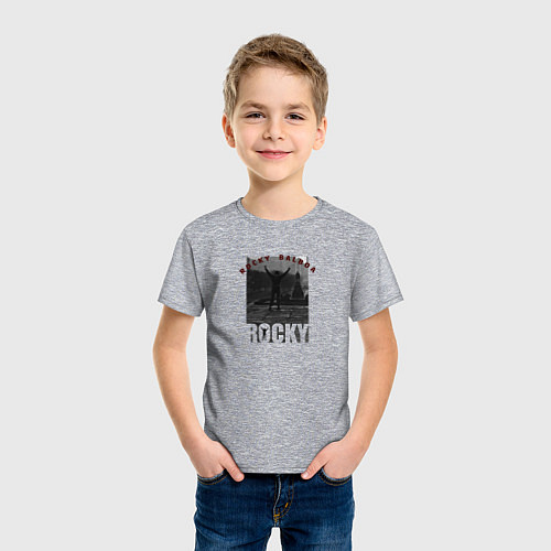Детская футболка Rocky Balboa Рокки Бальбоа / Меланж – фото 3