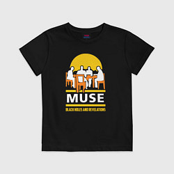 Футболка хлопковая детская Black Holes and Revelations - Muse, цвет: черный