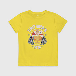 Футболка хлопковая детская Ванпанчмен 01, цвет: желтый