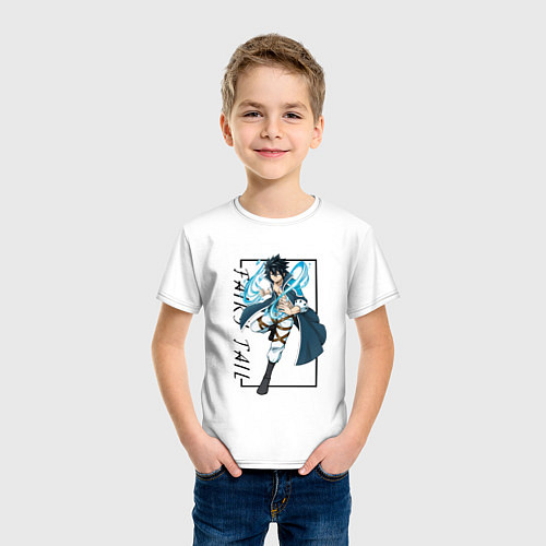 Детская футболка Грей Фуллбастер Fairy Tail / Белый – фото 3