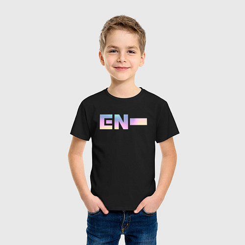 Детская футболка EN- ENHYPEN / Черный – фото 3
