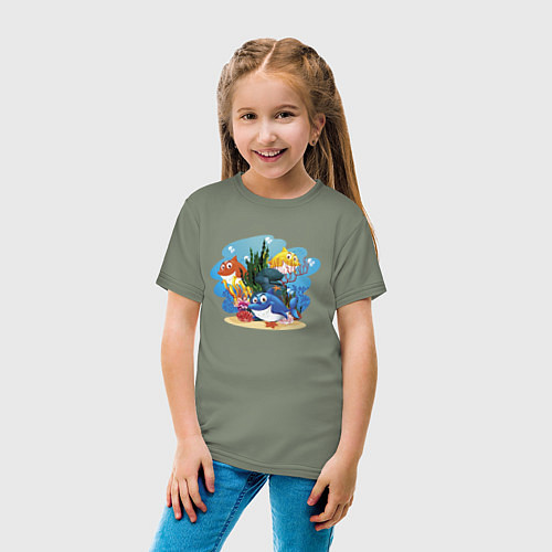 Детская футболка Три весёлых подружки / Авокадо – фото 4
