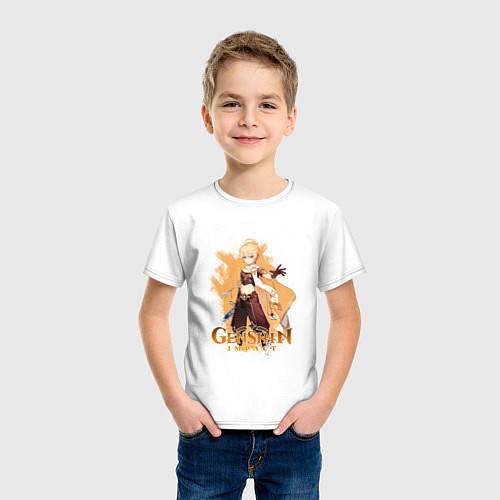 Детская футболка Итэр Aether Genshin Impact / Белый – фото 3