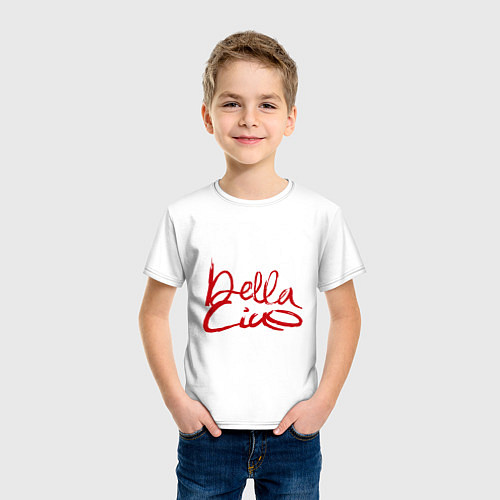 Детская футболка Bella - Ciao / Белый – фото 3