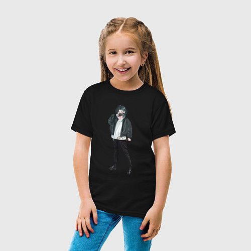 Детская футболка Современный демон Сяо / Черный – фото 4
