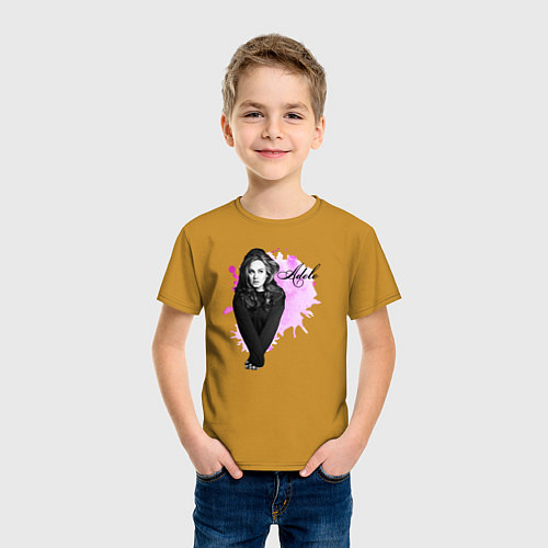 Детская футболка Адель / Горчичный – фото 3