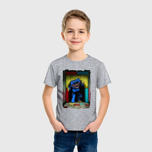Детская футболка ХАГИ ВАГИ, Я ТЕБЯ ПОЙМАЮ / Меланж – фото 3