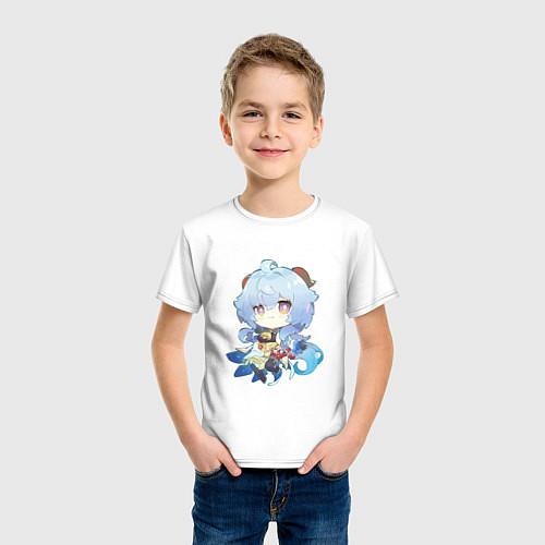 Детская футболка Чиби козочка Гань Юй / Белый – фото 3