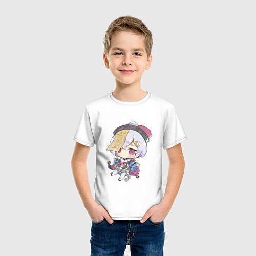 Детская футболка Чиби Ци Ци / Белый – фото 3