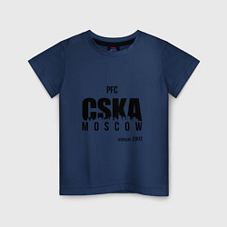 Футболка хлопковая детская CSKA since 1911, цвет: тёмно-синий
