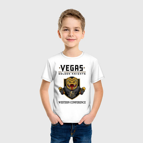 Детская футболка Vegas Golden Knights Вегас Золотые Рыцари / Белый – фото 3