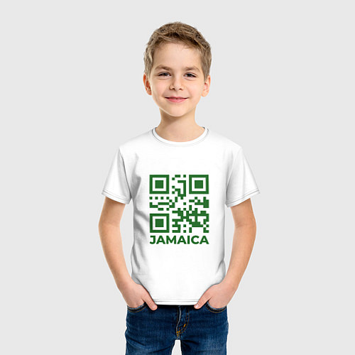 Детская футболка QR Jamaica / Белый – фото 3