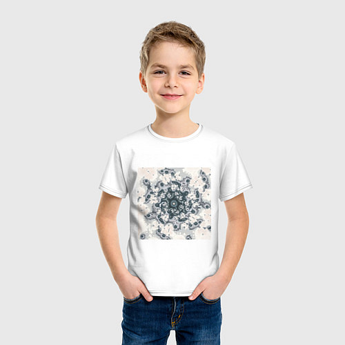 Детская футболка Коллекция Journey Зима 587-1 Квадрат / Белый – фото 3