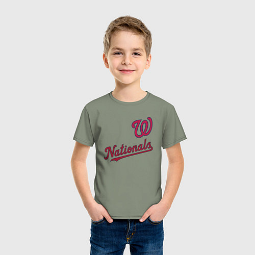 Детская футболка Washington Nationals - baseball team! / Авокадо – фото 3