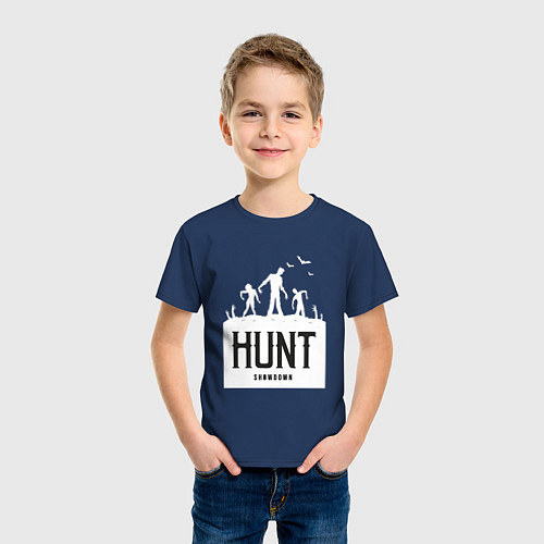 Детская футболка Выходим на охоту / Тёмно-синий – фото 3