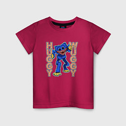 Футболка хлопковая детская Huggy Wuggy Poppy 02, цвет: маджента