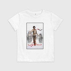 Футболка хлопковая детская SYBERIA, цвет: белый