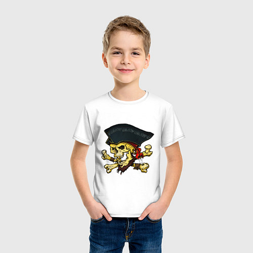 Детская футболка Skull Cap / Белый – фото 3