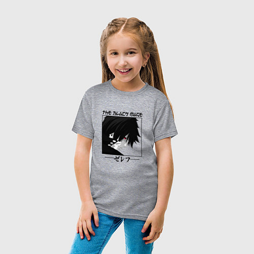 Детская футболка Хвост Феи Fairy Tail, Зереф Zeref / Меланж – фото 4