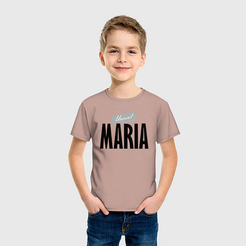 Детская футболка Нереальная Мария / Пыльно-розовый – фото 3