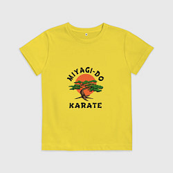 Футболка хлопковая детская MIYAGI-DO, цвет: желтый