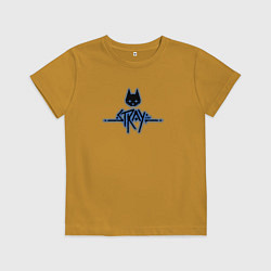 Футболка хлопковая детская Бездомный, цвет: горчичный