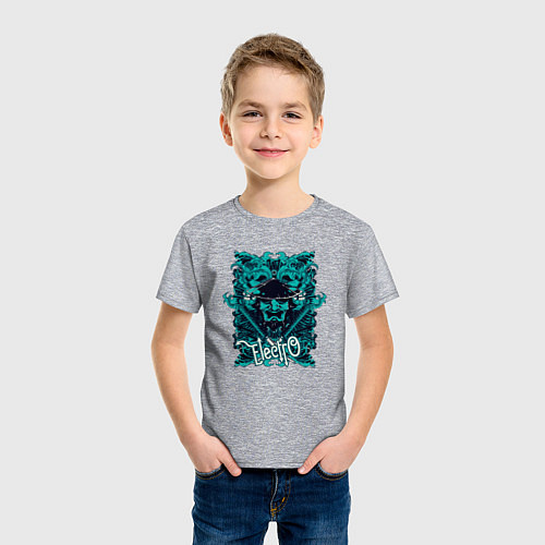 Детская футболка Electro Pattern / Меланж – фото 3