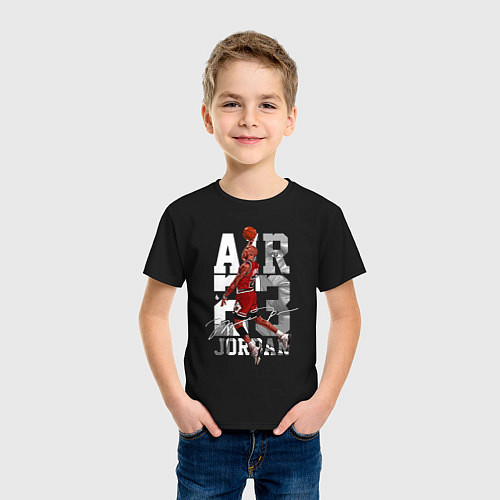 Детская футболка Майкл Джордан, Chicago Bulls, Чикаго Буллз / Черный – фото 3