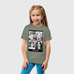 Футболка хлопковая детская Blackpink K-pop, цвет: авокадо — фото 2