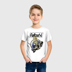 Футболка хлопковая детская Fallout 4 Hero, цвет: белый — фото 2