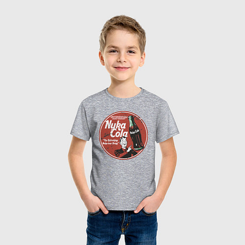 Детская футболка Nuka Cola Ice Cold Retro / Меланж – фото 3
