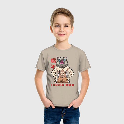Детская футболка Великий Иноске / Миндальный – фото 3