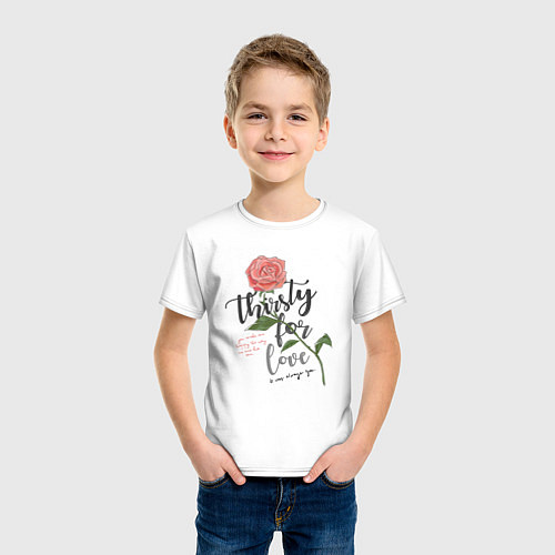 Детская футболка Жажда любви / Белый – фото 3