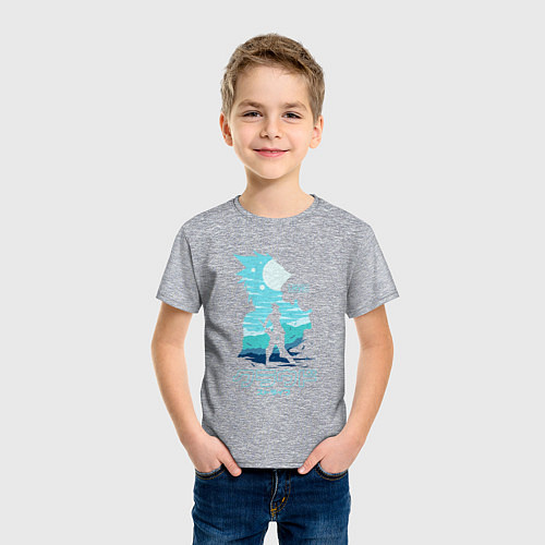 Детская футболка Клауд Страйф / Меланж – фото 3